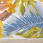 Belle Blue Pink Yellow Green Tropical Plant Rug by Kalora Interiors