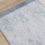 Folio Distressed Red Blue Yellow White Carved Square Pattern Rug by Kalora Interiors