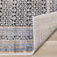 Darcy Blue Grey Brown Iridescent Traditional Plush Rug by Kalora Interiors
