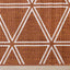 Bristol Orange White Geometric Triangle Rug by Kalora Interiors