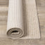 Peak Beige Variegated Texture Block Wool Rug by Kalora Interiors