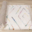Bora Cream Rainbow Zig Zag Stripes Rug by Kalora Interiors
